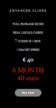 subscription 6 month 7 clines cccam full package 40 euro